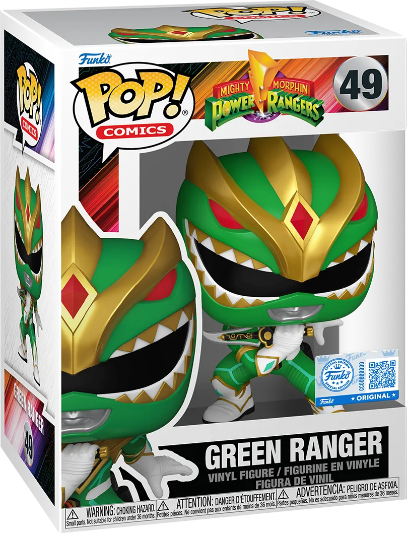 FUN84924 Power Rangers (1995) - Green Ranger US Exclusive Pop! Vinyl [RS] - Funko - Titan Pop Culture