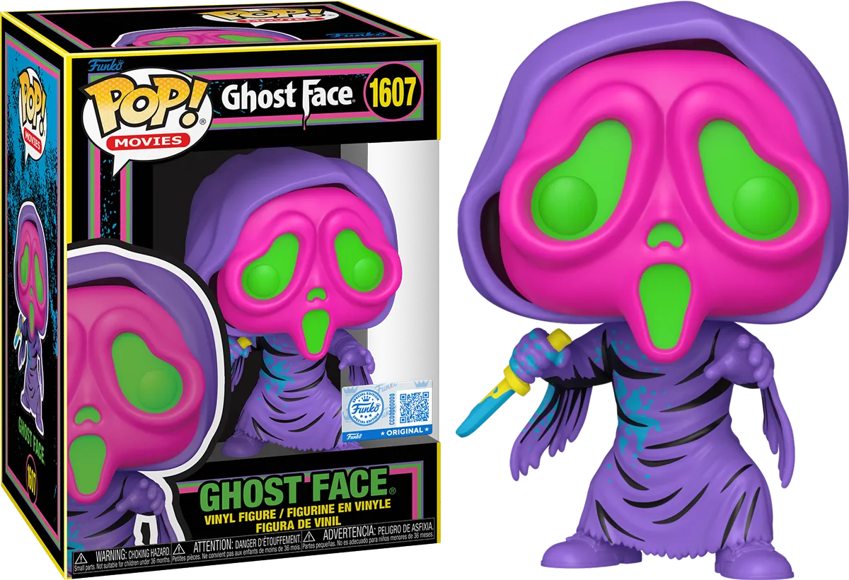 FUN84928 Scream - Ghost Face US Exclusive Blacklight Pop! Vinyl [RS] - Funko - Titan Pop Culture