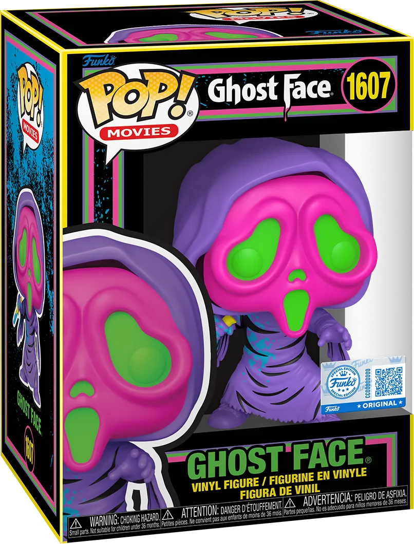 FUN84928 Scream - Ghost Face US Exclusive Blacklight Pop! Vinyl [RS] - Funko - Titan Pop Culture