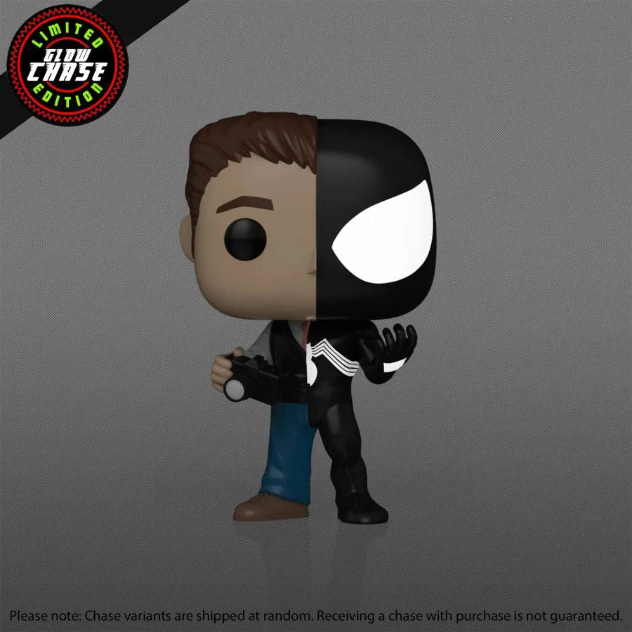 FUN84954 Marvel: Split - Peter Parker/Symbiote Suit US Exclusive Pop! Vinyl [RS] - Funko - Titan Pop Culture