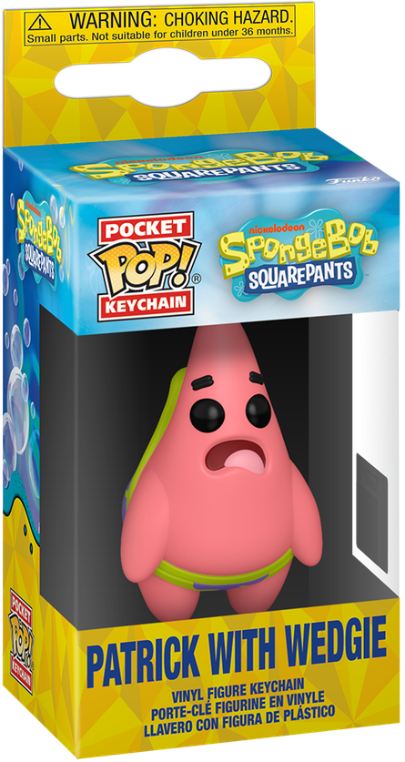 Bob Esponja - Llavero Pop! exclusivo de EE. UU. de Patricio con calzón chino [RS]