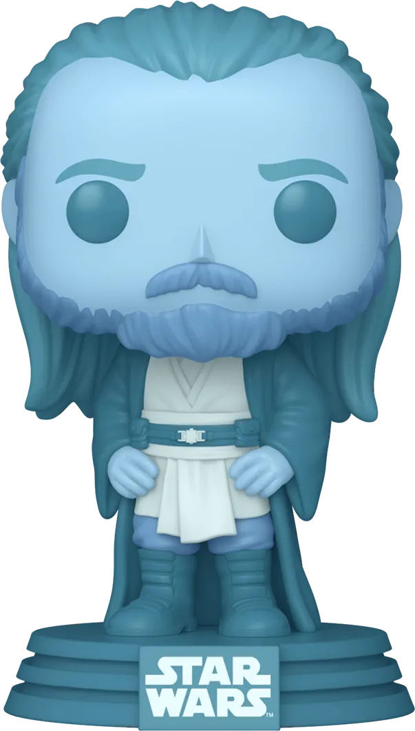 FUN85075 Star Wars - Qui-Gon Jinn (Force Ghost) US Exclusive Glow Pop! Vinyl [RS] - Funko - Titan Pop Culture