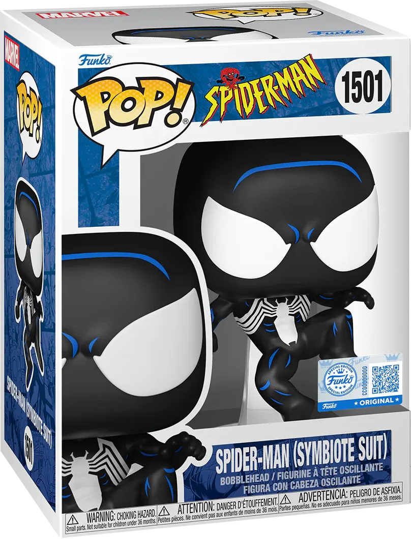 FUN85186 Spider-Man: The Animated Series - Spider-Man (Symbiote Suit) US Exclusive Pop! Vinyl [RS] - Funko - Titan Pop Culture