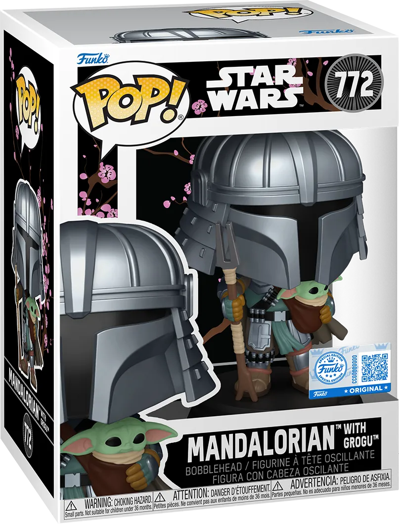 FUN85188 Star Wars: Impressions - Mandalorian with Grogu Pop! Vinyl [RS] - Funko - Titan Pop Culture