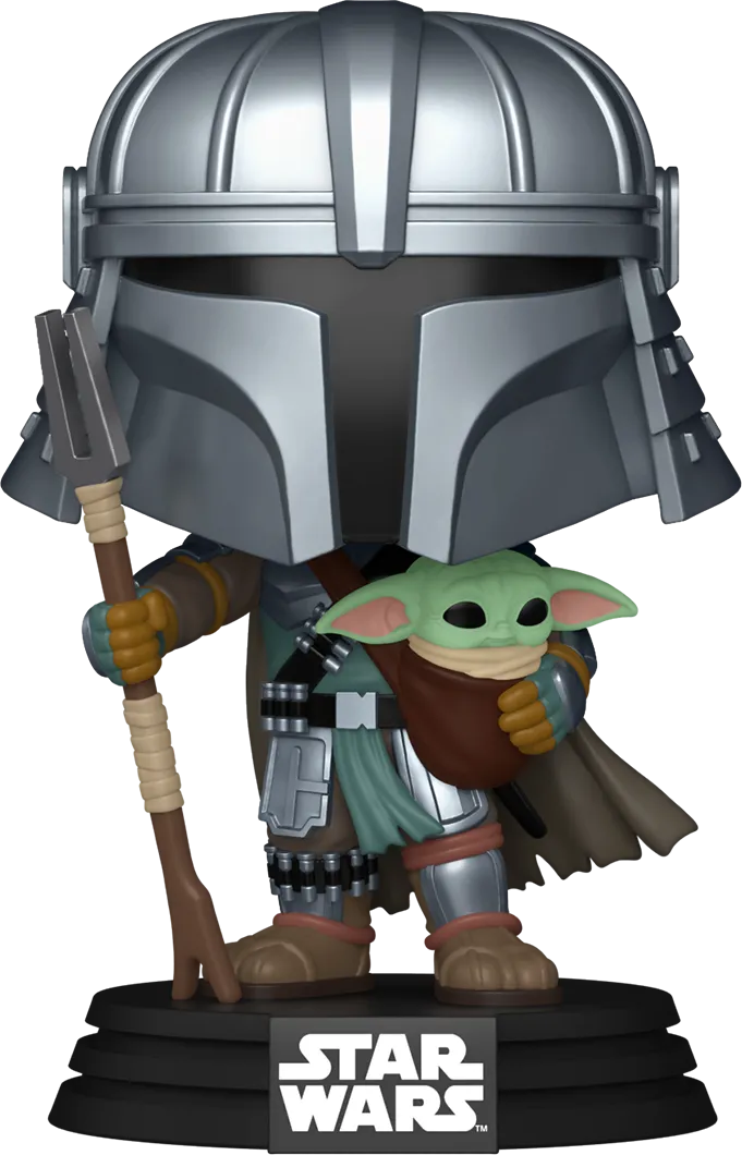 FUN85188 Star Wars: Impressions - Mandalorian with Grogu Pop! Vinyl [RS] - Funko - Titan Pop Culture