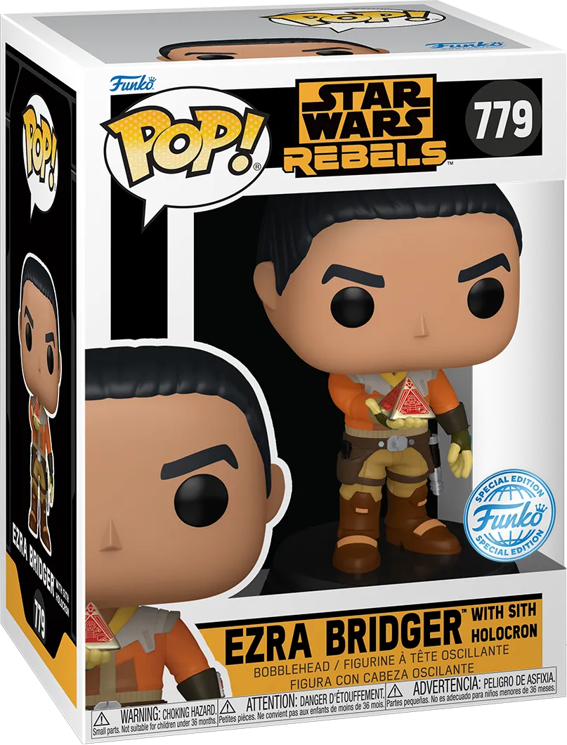 FUN85341 Star Wars: Rebels - Ezra Bridger with Sith Holocron US Exclusive Pop! Vinyl [RS] - Funko - Titan Pop Culture