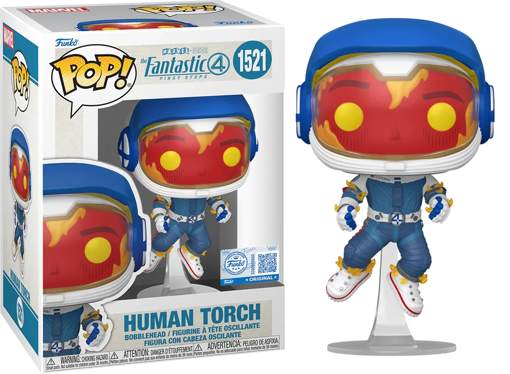 FUN85358 The Fantastic Four (2025) - Human Torch in Space Suit Exclusive Pop! Vinyl [RS] - Funko - Titan Pop Culture