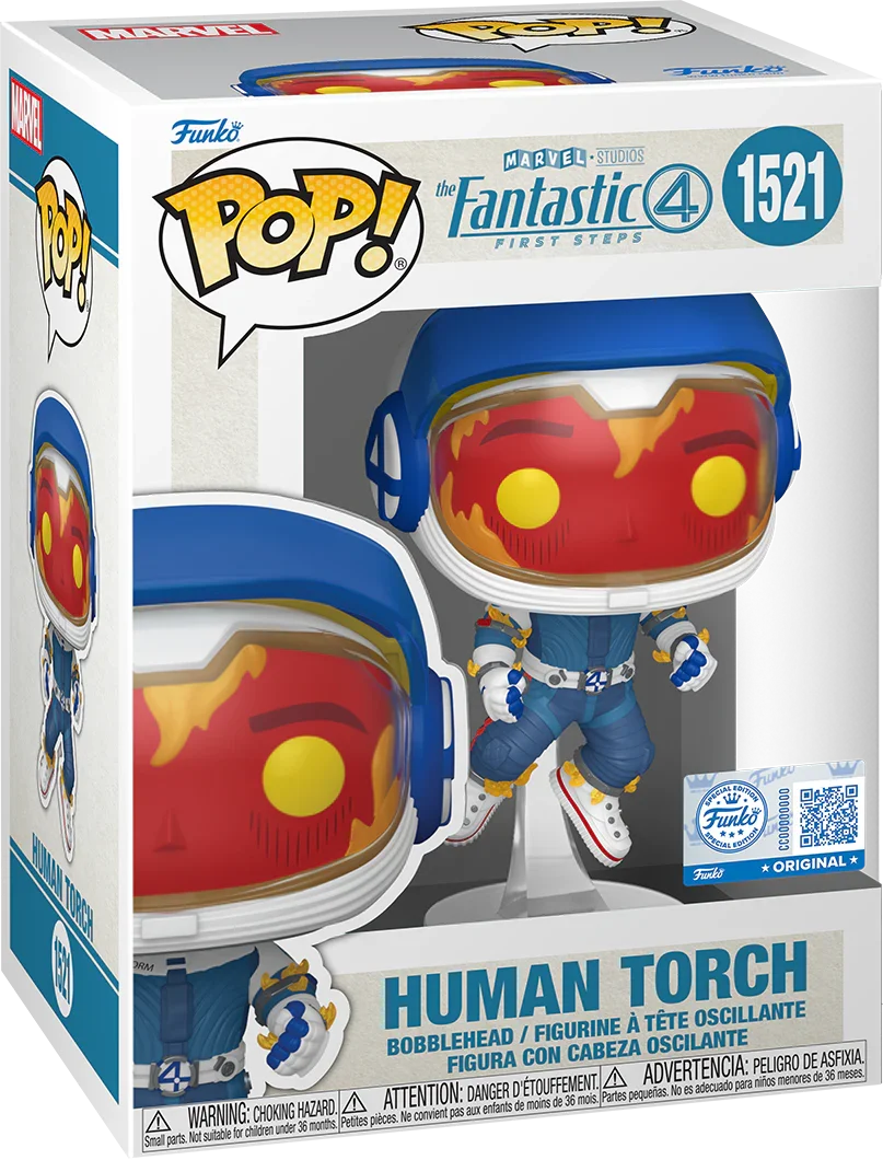 FUN85358 The Fantastic Four (2025) - Human Torch in Space Suit Exclusive Pop! Vinyl [RS] - Funko - Titan Pop Culture