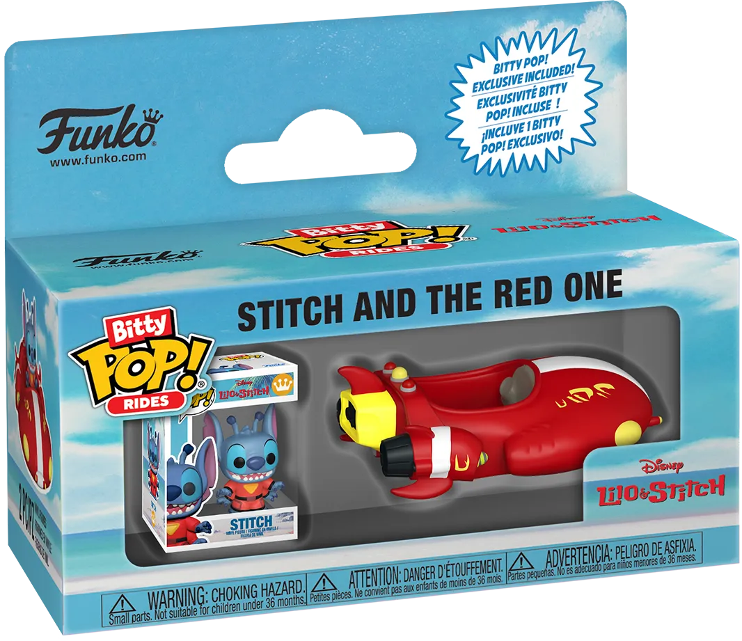 FUN85522 Lilo & Stitch - The Red One with Stitch Bitty Pop! Ride - Funko - Titan Pop Culture