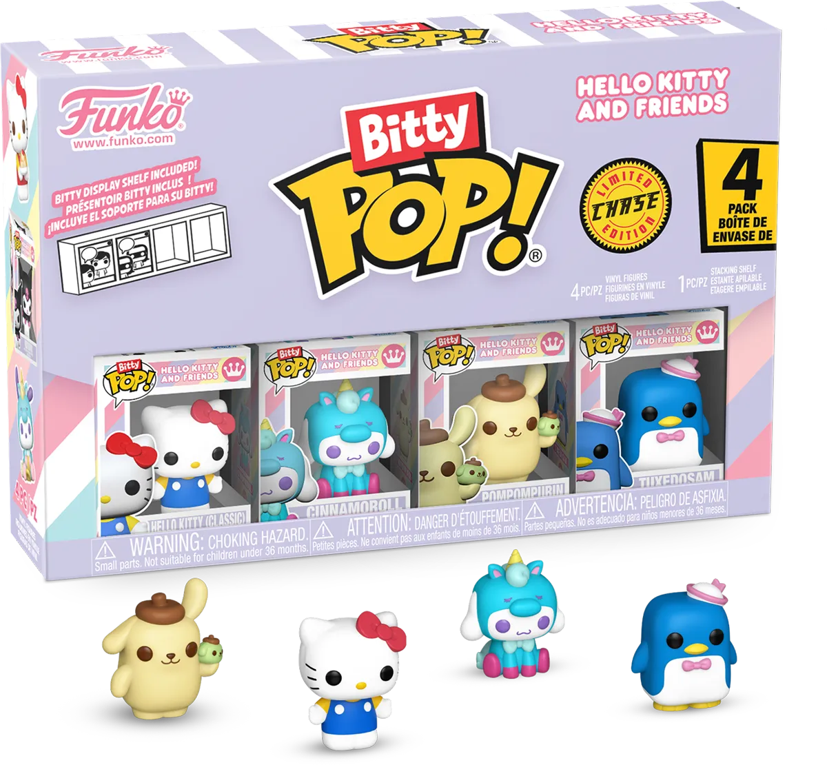 FUN85713 Sanrio - Hello Kitty Bitty Pop! 4-Pack - Funko - Titan Pop Culture