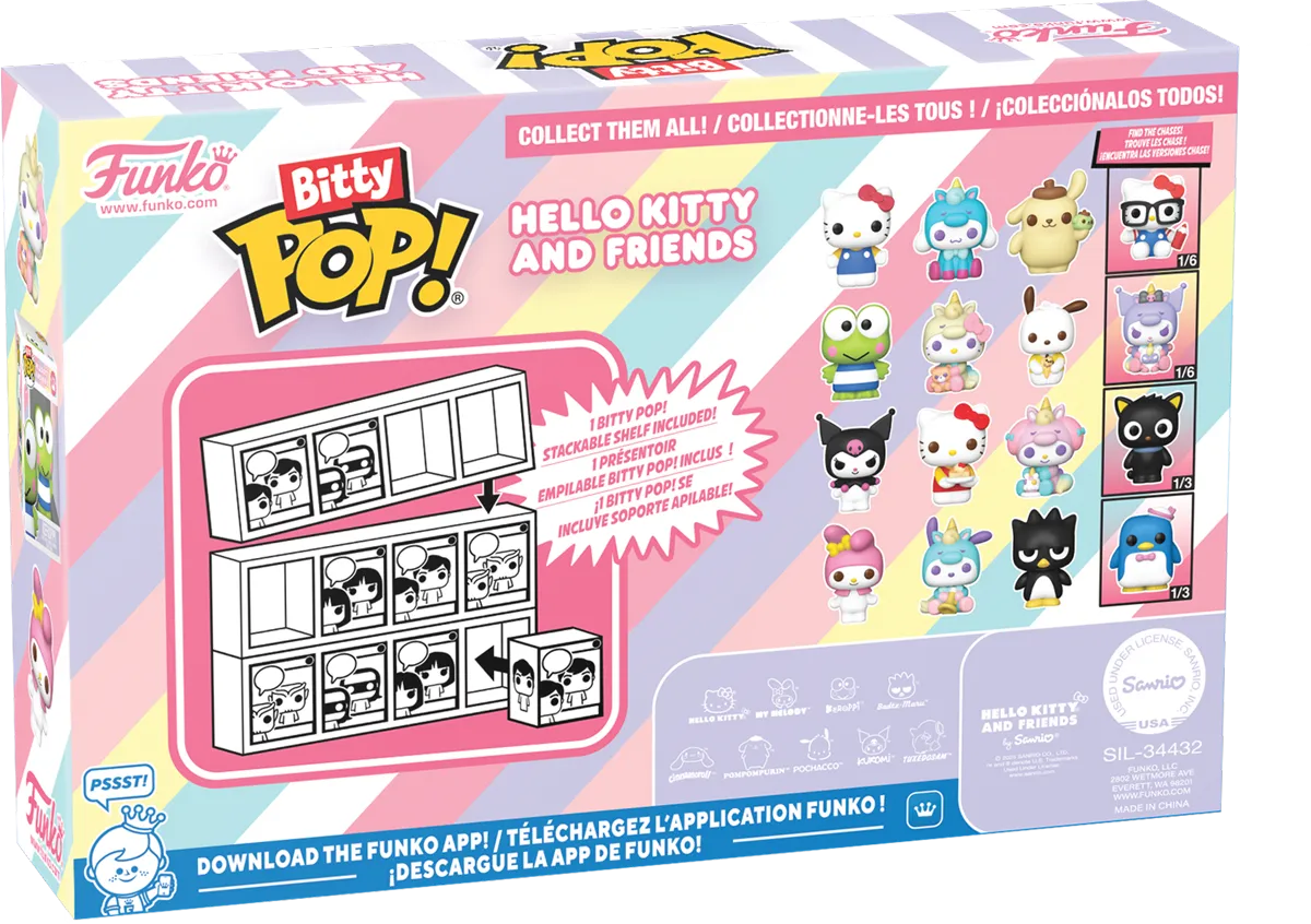 FUN85713 Sanrio - Hello Kitty Bitty Pop! 4-Pack - Funko - Titan Pop Culture