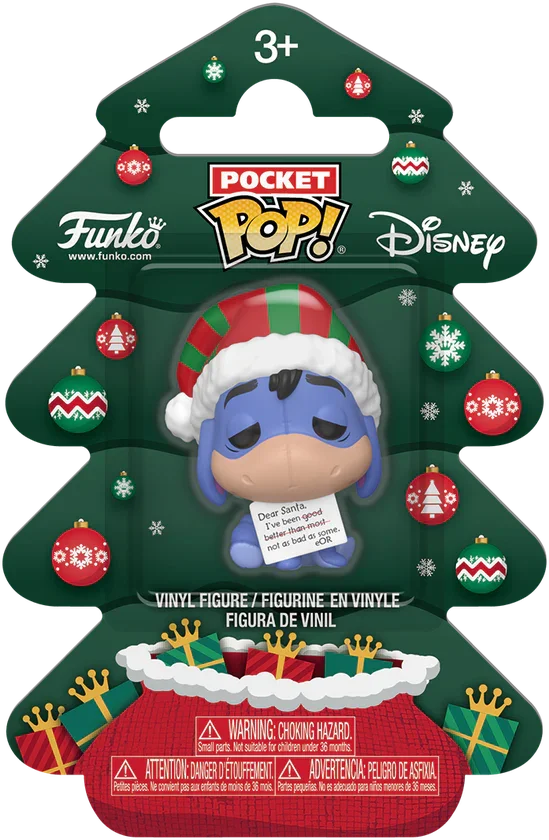 FUN86080 Winnie the Pooh - Eeyore Holiday Pocket Pop! Vinyl - Funko - Titan Pop Culture