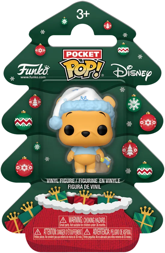 FUN86082 Winnie the Pooh - Pooh Holiday Pocket Pop! Vinyl - Funko - Titan Pop Culture