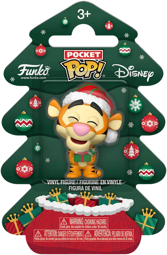 FUN86083 Winnie the Pooh - Tigger Holiday Pocket Pop! Vinyl - Funko - Titan Pop Culture