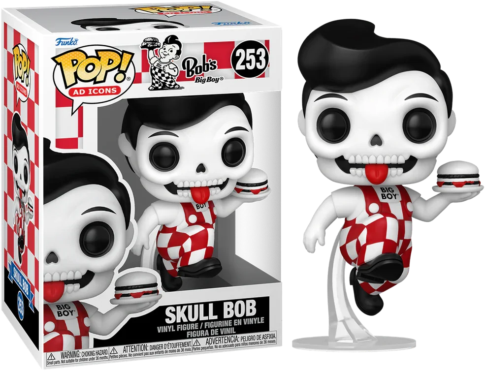 FUN86211 Ad Icons: Bob's Big Boy - Skull Bob Pop! Vinyl - Funko - Titan Pop Culture