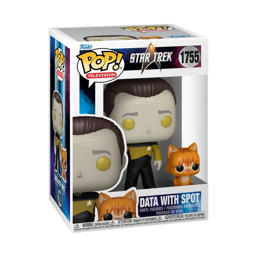 FUN86250 Star Trek: The Next Generation - Data & Spot Pop! Vinyl - Funko - Titan Pop Culture