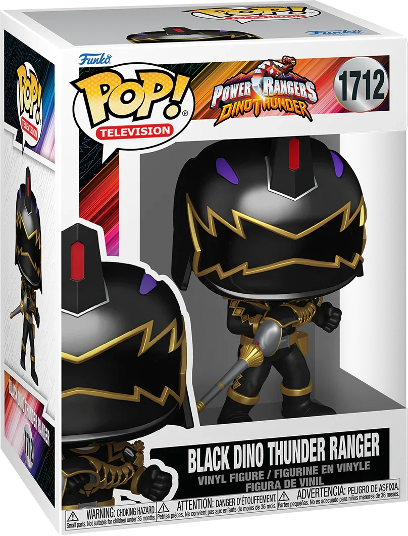 FUN86269 Power Rangers: Dino Thunder - Black Dino Thunder Ranger Pop! Vinyl - Funko - Titan Pop Culture