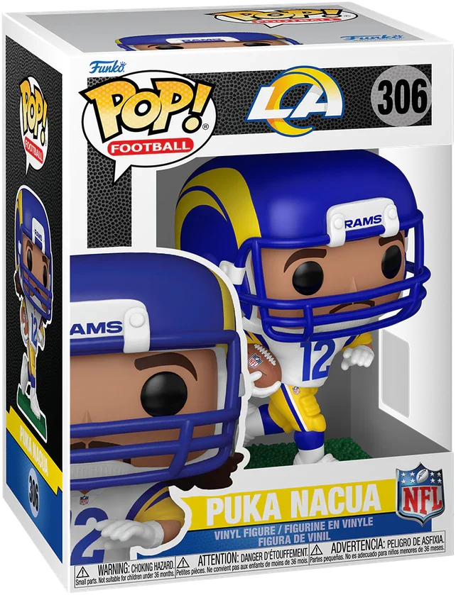 FUN86322 NFL: Rams - Puka Nacua Pop! Vinyl - Funko - Titan Pop Culture