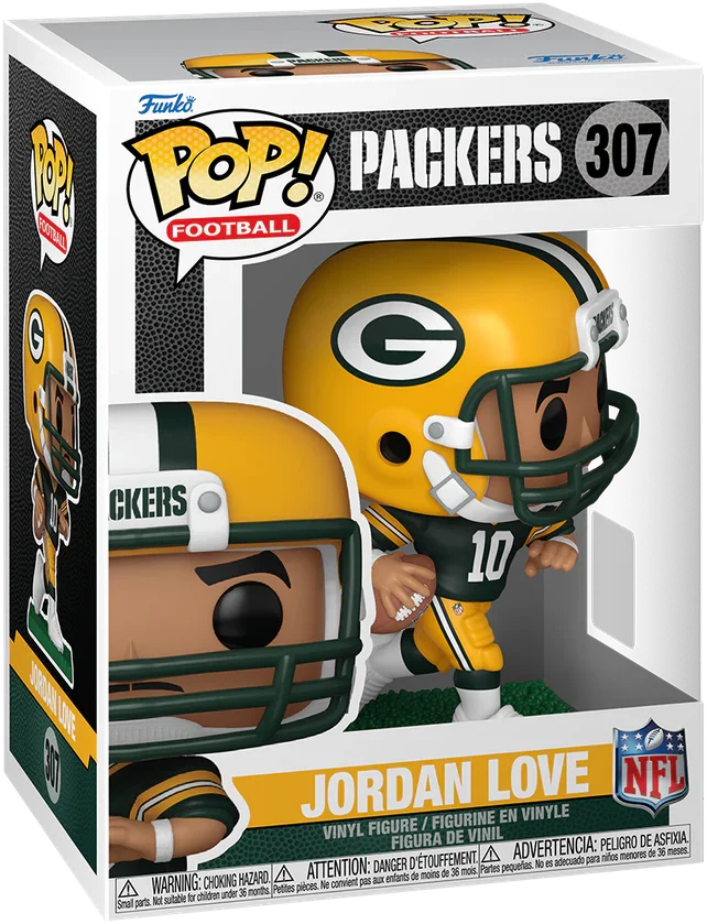 FUN86323 NFL: Packers - Jordan Love Pop! Vinyl - Funko - Titan Pop Culture