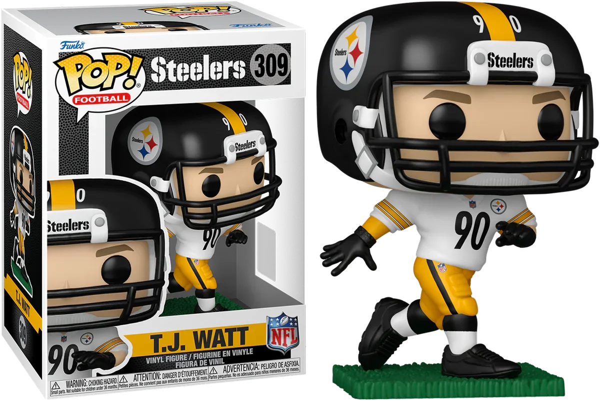 FUN86325 NFL: Steelers - TJ Watt Pop! Vinyl - Funko - Titan Pop Culture