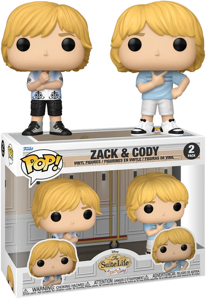 FUN86339 The Suite Life of Zack & Cody - Zack & Cody Pop! Vinyl 2-Pack - Funko - Titan Pop Culture