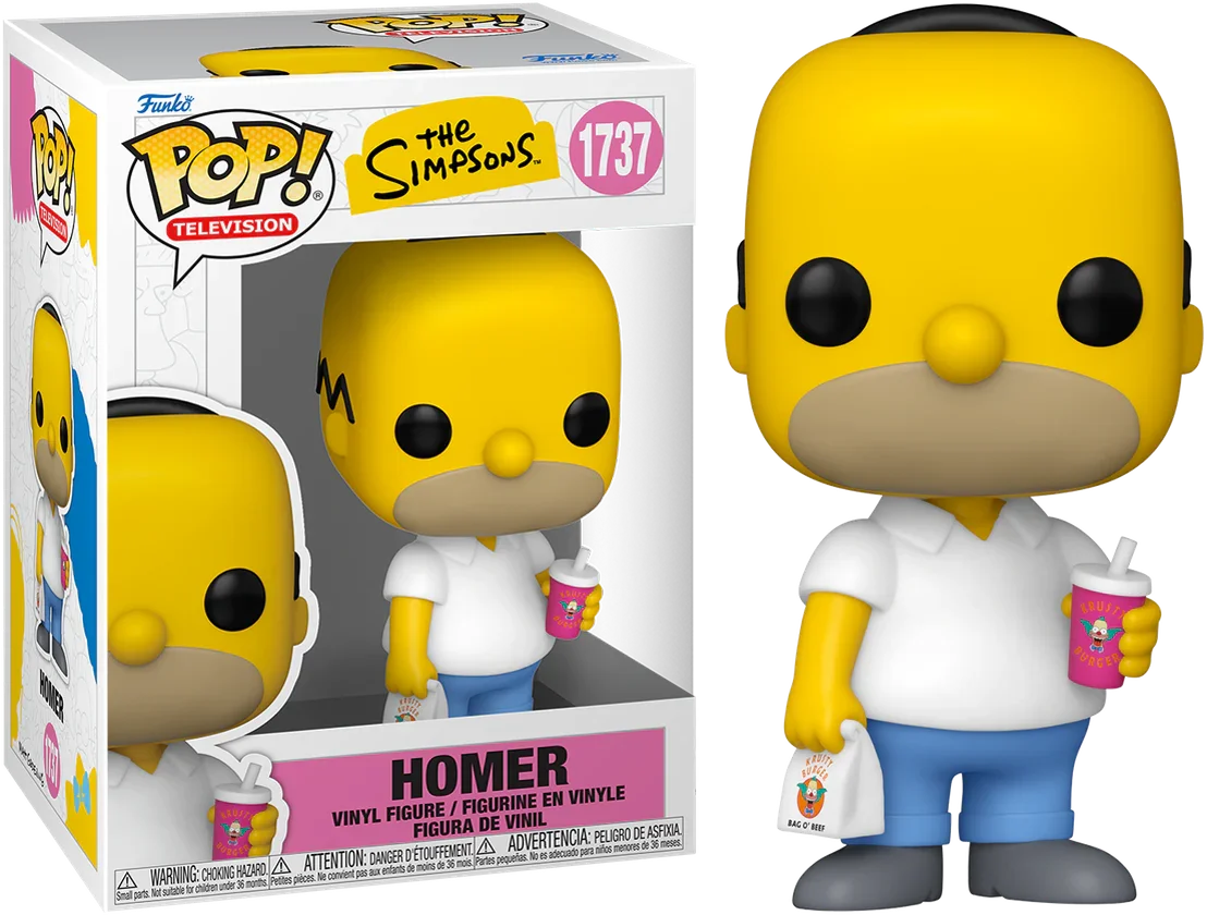 FUN86406 The Simpsons - Homer (Krusty Burger) Pop! Vinyl - Funko - Titan Pop Culture