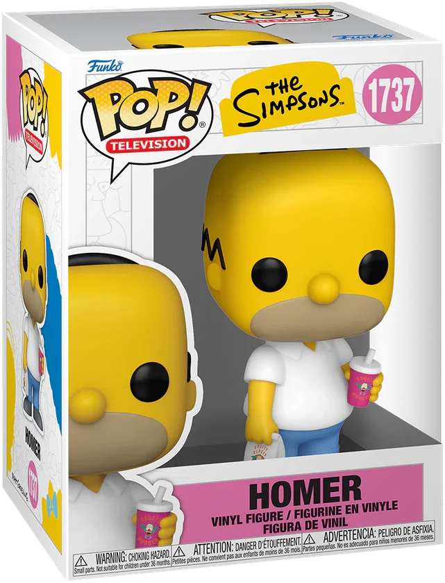 FUN86406 The Simpsons - Homer (Krusty Burger) Pop! Vinyl - Funko - Titan Pop Culture