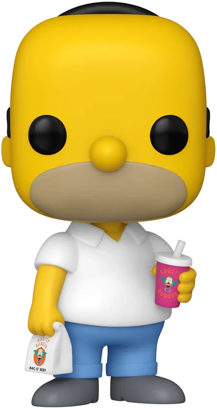 FUN86406 The Simpsons - Homer (Krusty Burger) Pop! Vinyl - Funko - Titan Pop Culture