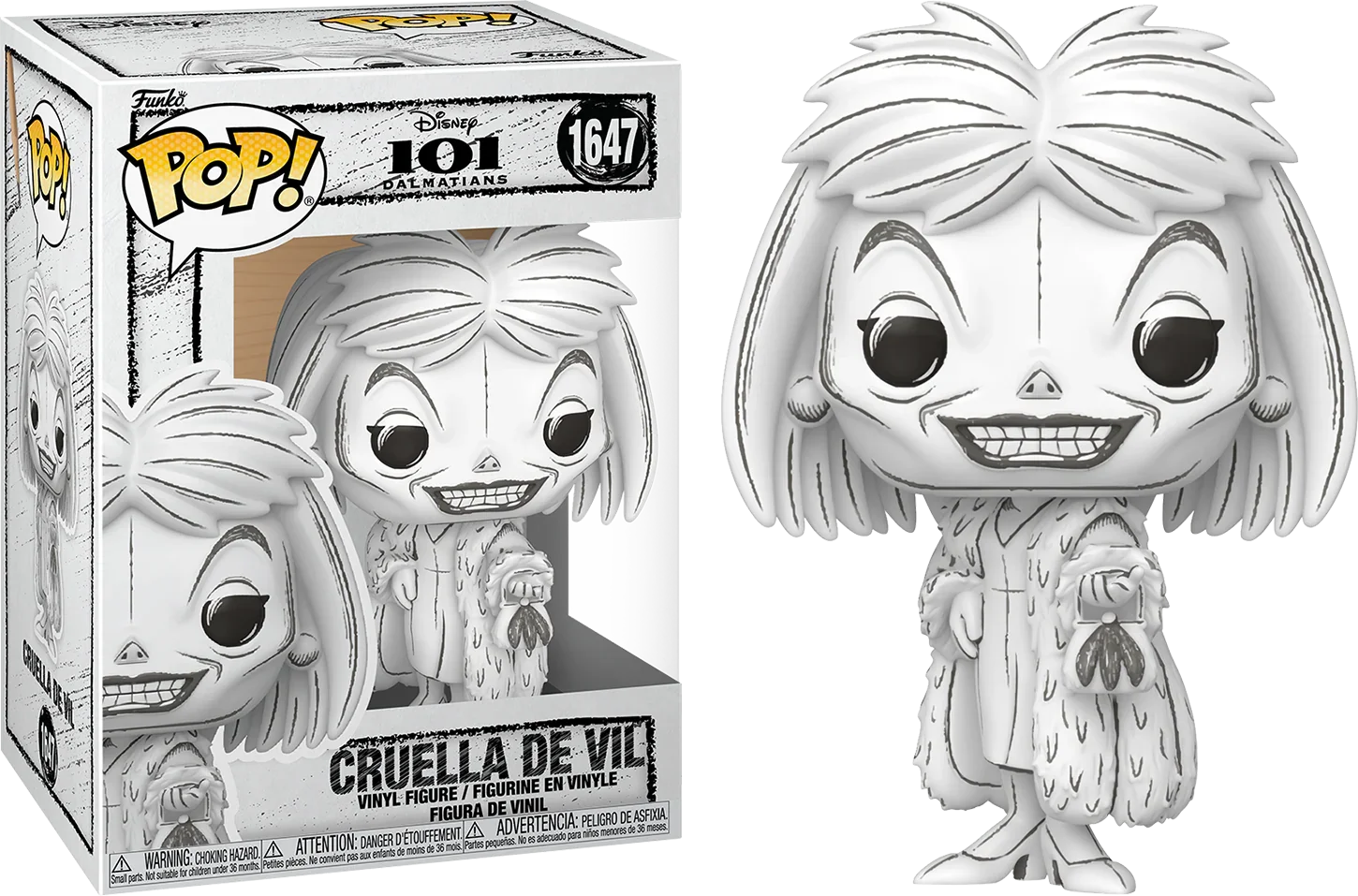 Disney: Sketched - Cruella De Vil Pop! Vinyl