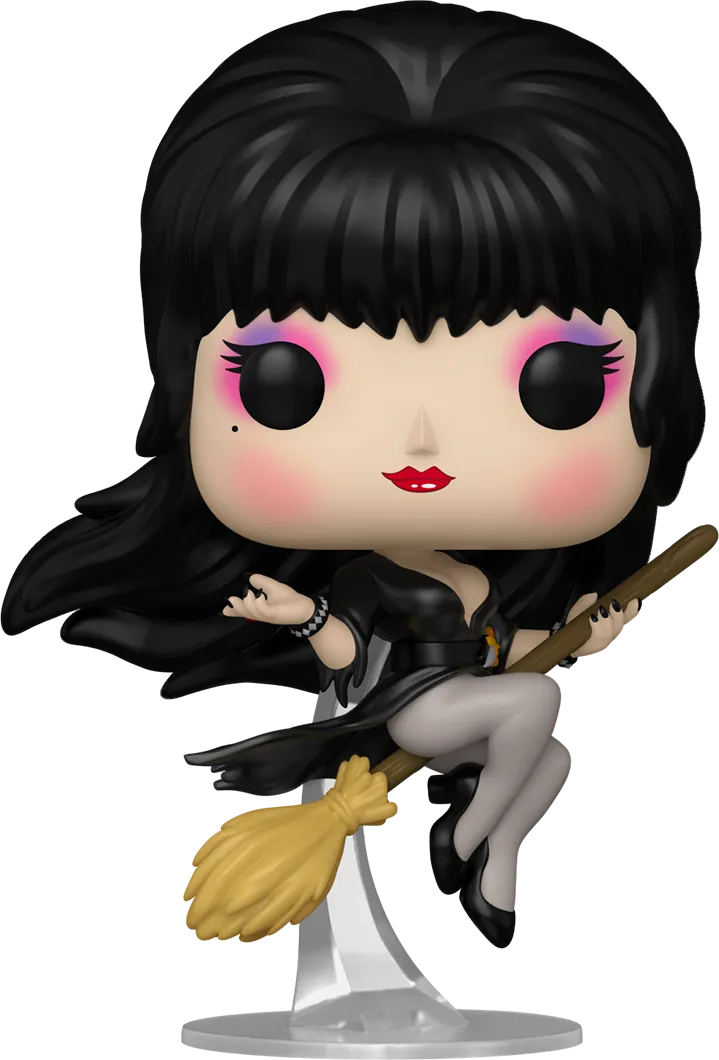 FUN86440 Elvira - Elvira (with Broom) Pop! Vinyl - Funko - Titan Pop Culture