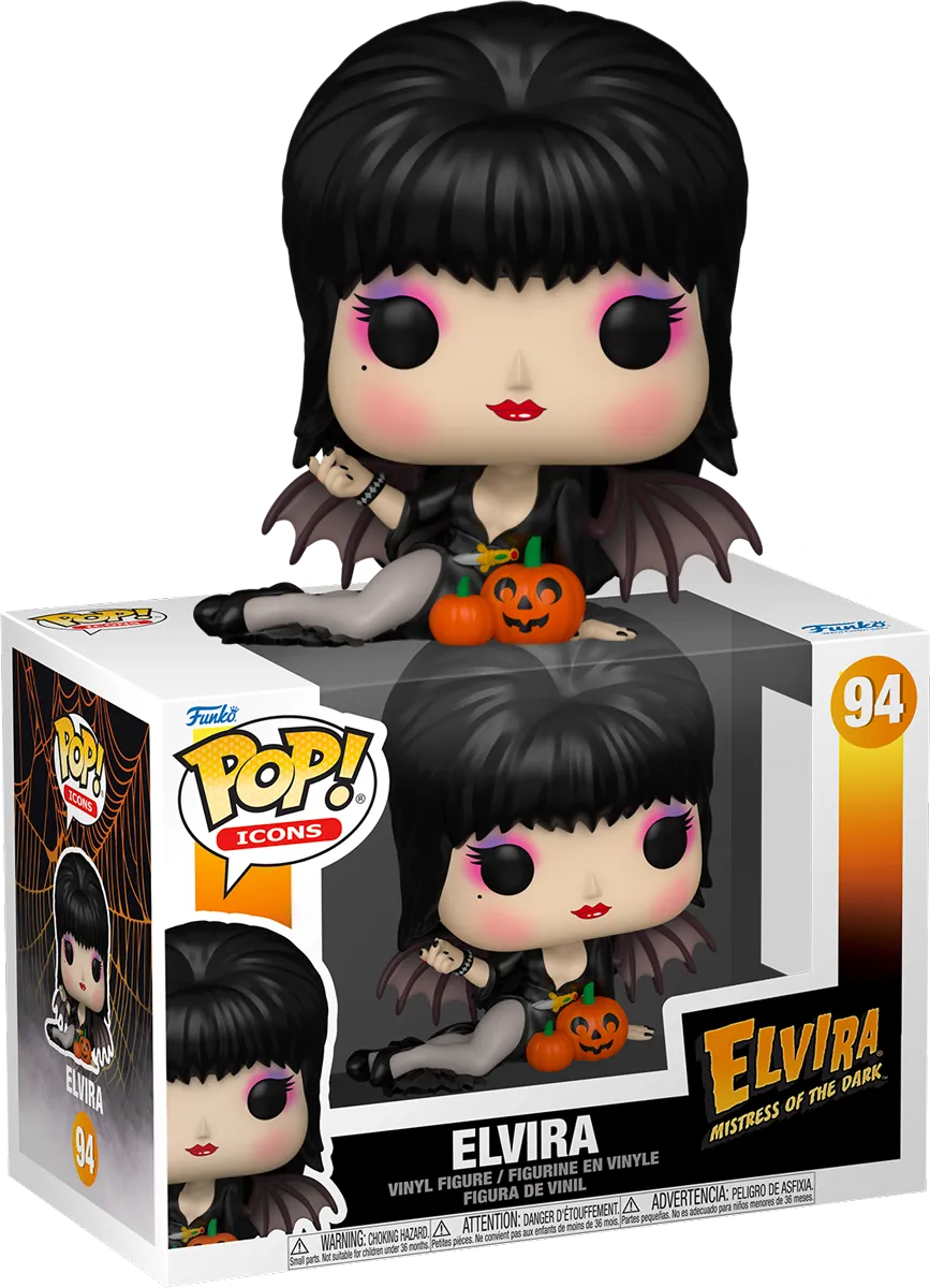 FUN86441 Elvira - Elvira (with Pumpkins) Pop! Vinyl - Funko - Titan Pop Culture