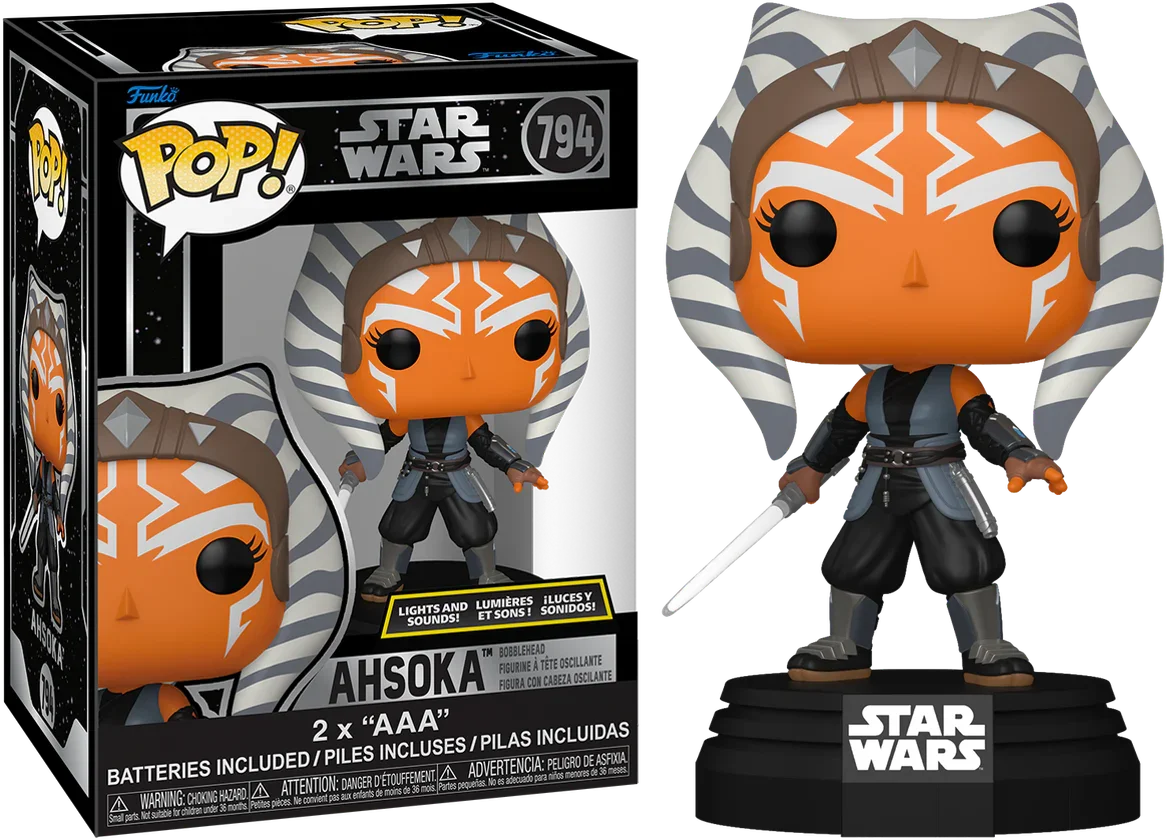 FUN86453 Star Wars - Ahsoka (Light Up) 6" Pop! Vinyl - Funko - Titan Pop Culture