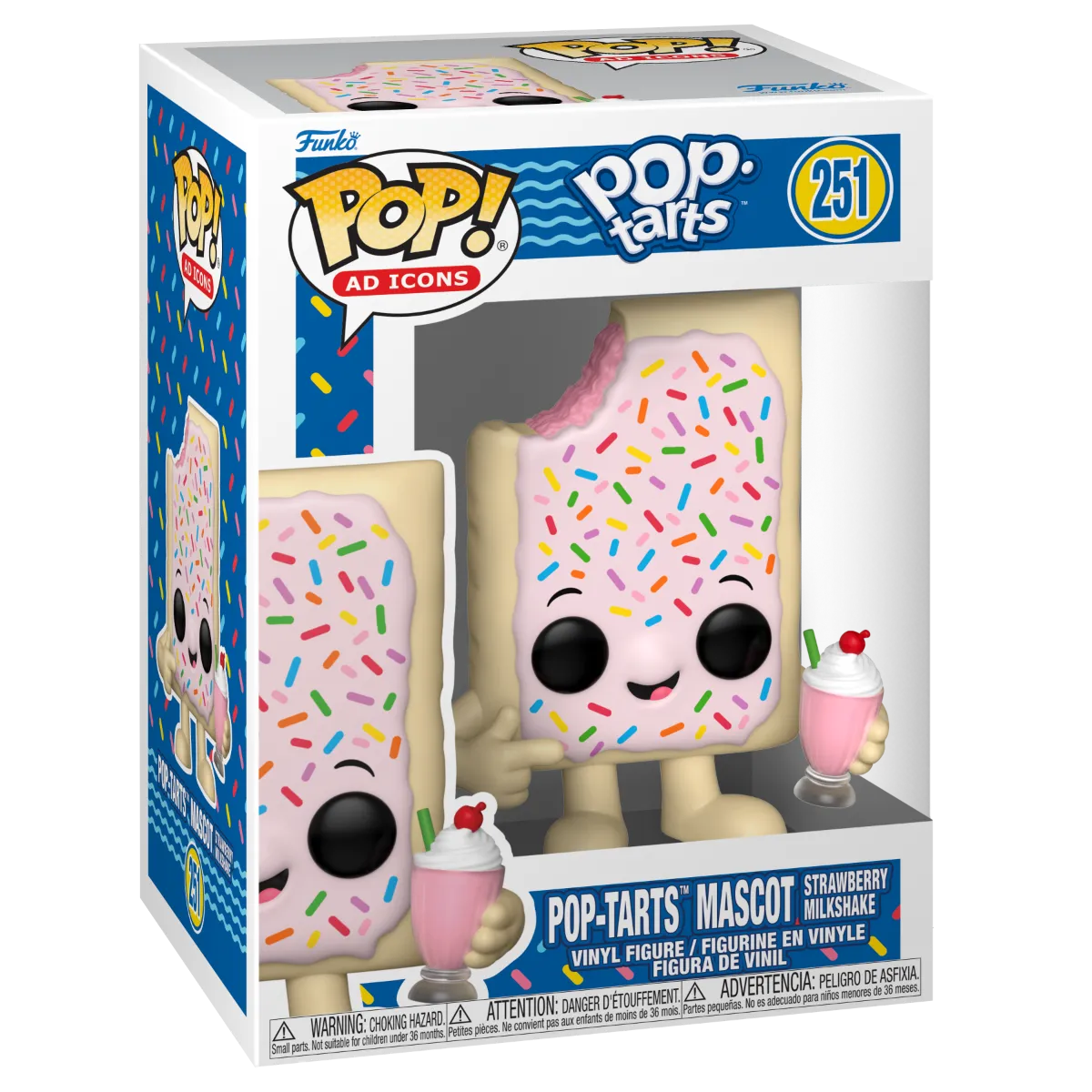 FUN86521 Ad Icons: Kelloggs - Pop Tart Strawberry Milkshake Pop! Vinyl - Funko - Titan Pop Culture
