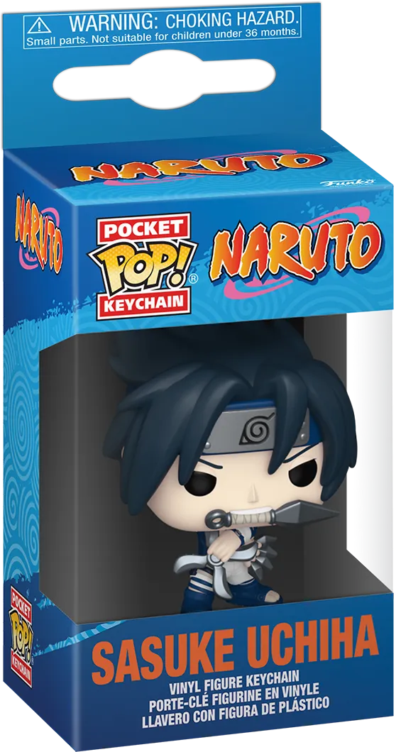 FUN86532 Naruto - Sasuke Uchiha New Classics Pop! Vinyl Keychain - Funko - Titan Pop Culture