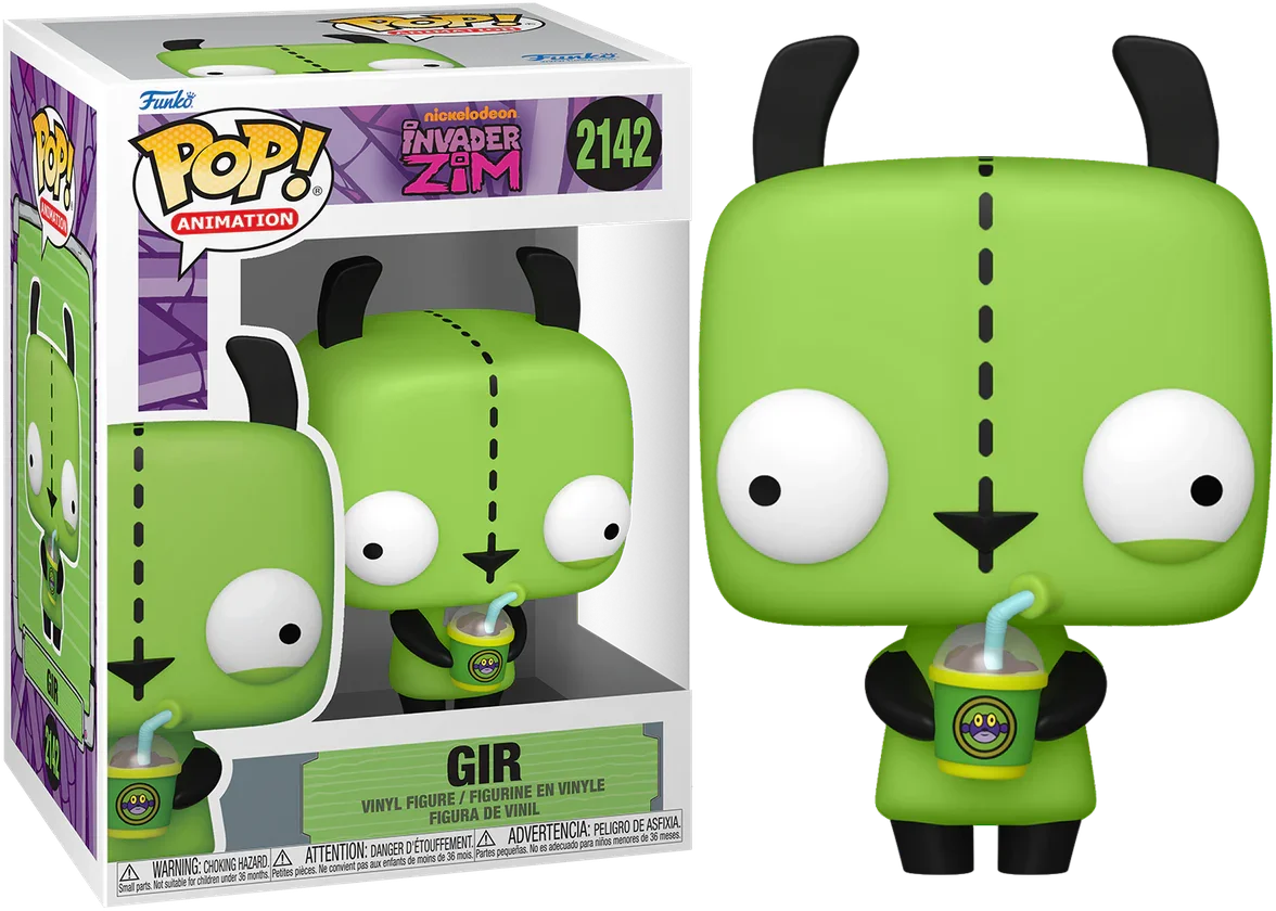 Invader Zim - GIR (with Drink) Pop! Vinyl