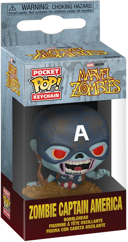 Marvel: Zombies - Zombie Captain America Pop! Keychain