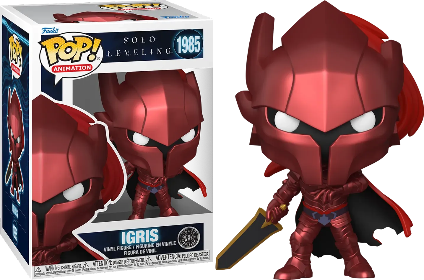 FUN86841BUNDLE Solo Leveling - Igris Pop! Vinyl - Chase Bundle / Case - Funko - Titan Pop Culture