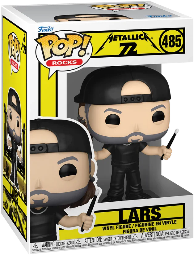 Metallica - Lars (72 temporadas) ¡Pop! Vinilo