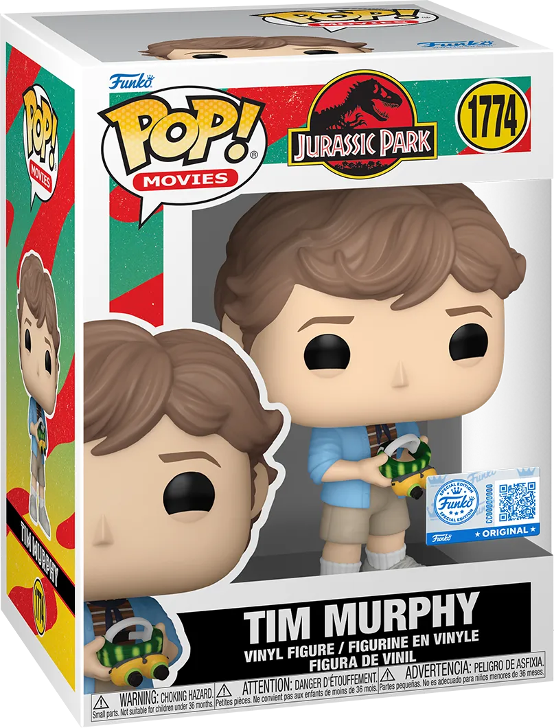 FUN87172 Jurassic Park - Tim Murphy (with Night-Vision Goggles) US Exclusive Pop! Vinyl [RS] - Funko - Titan Pop Culture