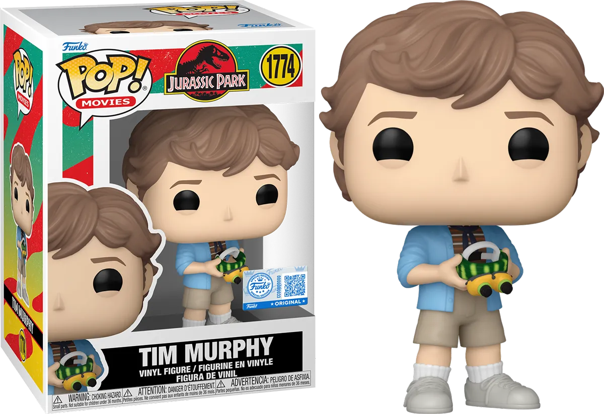 FUN87172 Jurassic Park - Tim Murphy (with Night-Vision Goggles) US Exclusive Pop! Vinyl [RS] - Funko - Titan Pop Culture