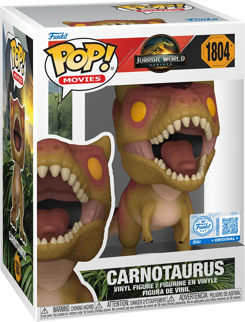 FUN87173 Jurassic World (2025) - Carnotaurus US Exclusive Pop! Vinyl [RS] - Funko - Titan Pop Culture