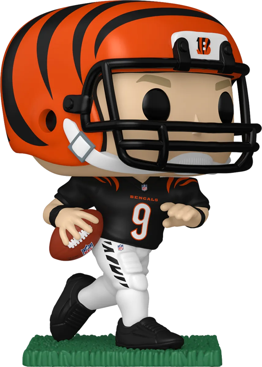FUN87177 NFL: Bengals - Joe Burrow (Black Jersey) US Exclusive Pop! Vinyl [RS] - Funko - Titan Pop Culture
