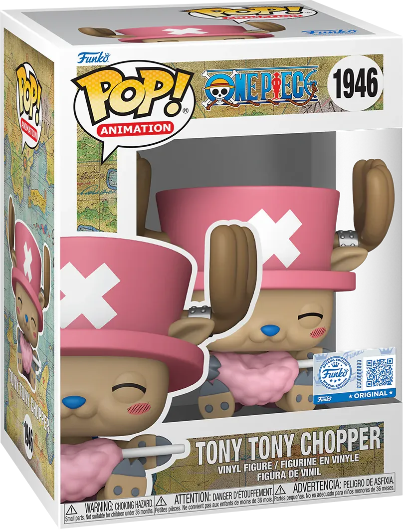 FUN87178 One Piece - Chopper with Cotton Candy Pop! Vinyl [RS] - Funko - Titan Pop Culture