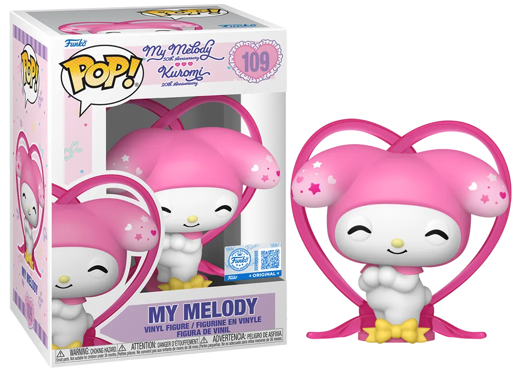FUN87213 Hello Kitty & Friends - My Melody With Ribbon 50th Anniversary US Exclusive Pop! Vinyl [RS] - Funko - Titan Pop Culture