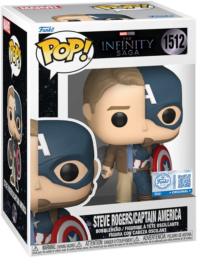 FUN87222 Marvel: Infinity Saga - Steve Rogers/Captain America US Exclusive Pop! Vinyl [RS] - Funko - Titan Pop Culture