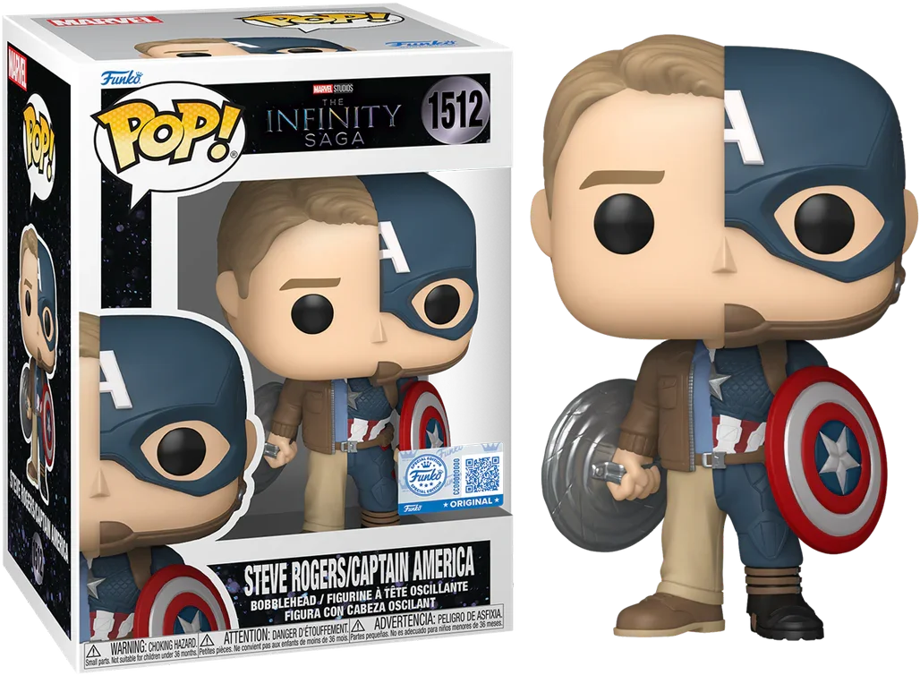 FUN87222 Marvel: Infinity Saga - Steve Rogers/Captain America US Exclusive Pop! Vinyl [RS] - Funko - Titan Pop Culture