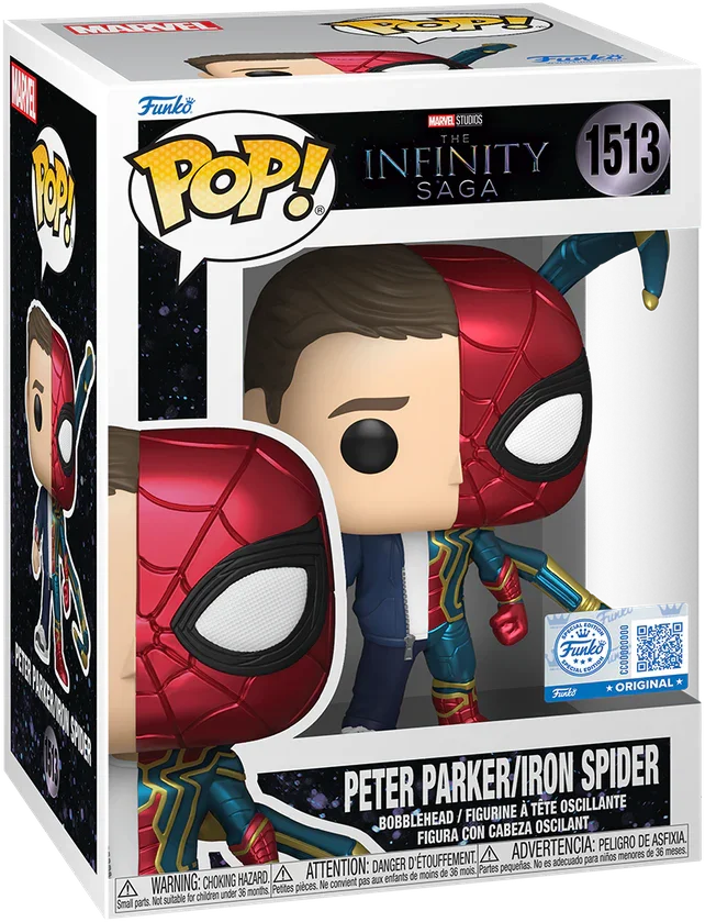 FUN87223 Marvel: Infinity Saga - Peter Parker/Iron Spider US Exclusive Pop! Vinyl [RS] - Funko - Titan Pop Culture