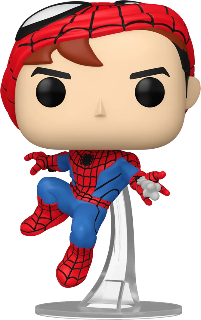 FUN87224 Friendly Neighbourhood Spider-Man - Spider-Man (Mask Up) Pop! Vinyl [RS] - Funko - Titan Pop Culture
