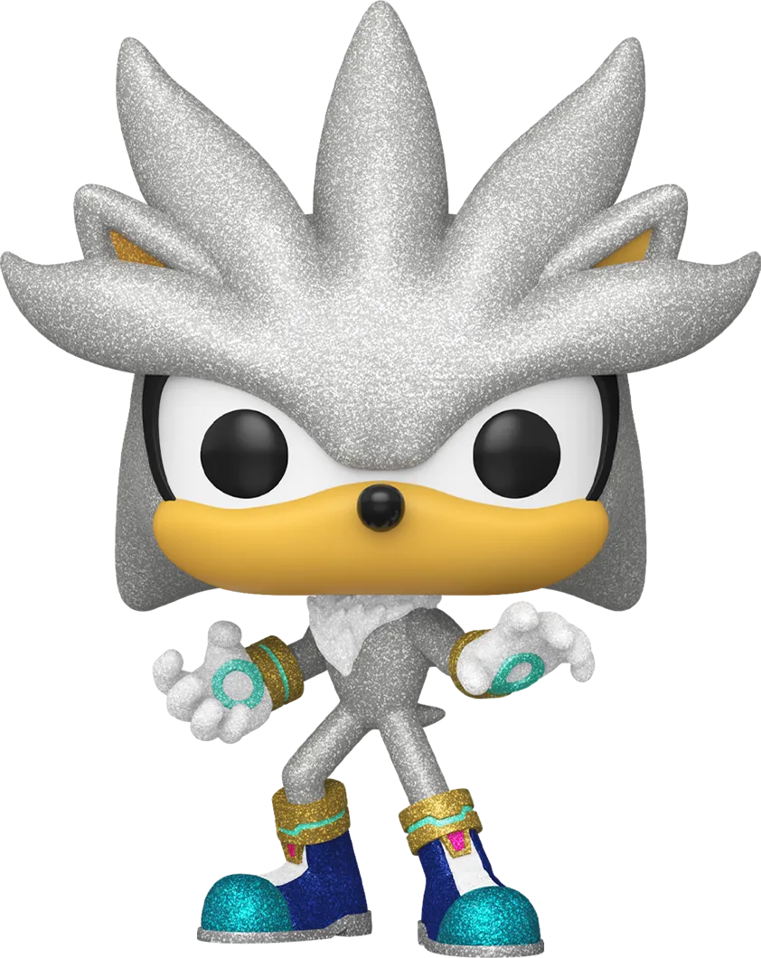 FUN87227 Sonic The Hedgehog - Silver US Exclusive Diamond Glitter Pop! Vinyl [RS] - Funko - Titan Pop Culture