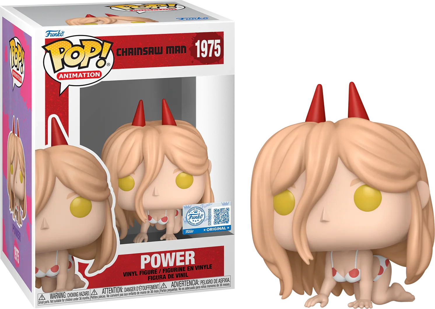FUN87233 Chainsaw Man - Power (Beach) US Exclusive Pop! Vinyl [RS] - Funko - Titan Pop Culture